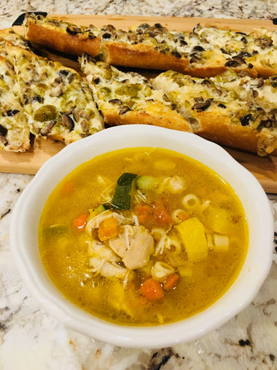 Autumn Squash and Chicken Soup